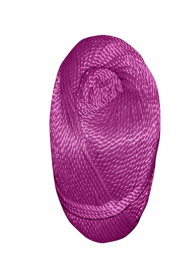 YNK 207 2.5 MM Nylon Clothing Line String, Rope for Clothes Drying, Twisted Multi Ferrous Multipurpose Outdoor Clothes Drying Wire, Travel- Friendly Rope for Cloth (Length- 50 M)- Light Pink - Image 1