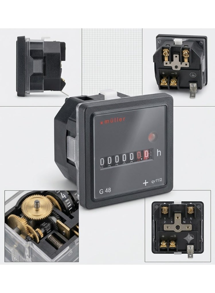 Muller Elapsed Time Counter Analog 48x48mm BG40 - Image 2