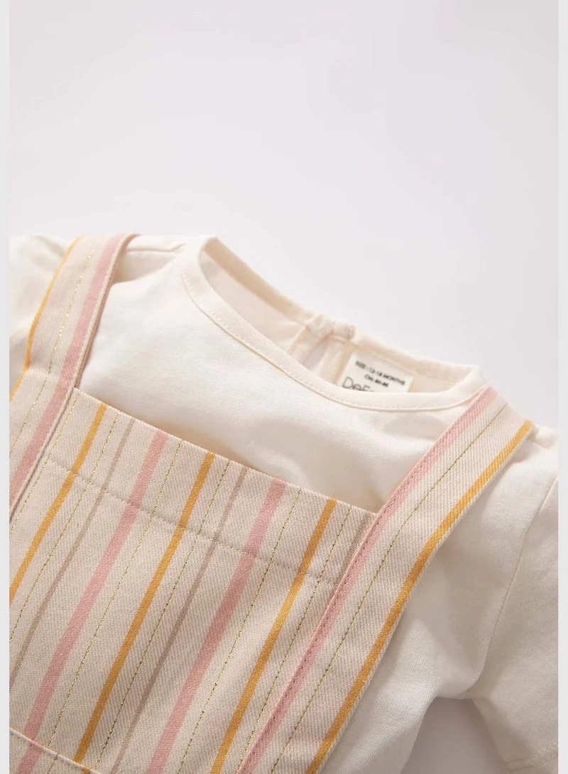 DeFacto 2 Pack BabyGirl Bike Neck Short Sleeve Woven Set
