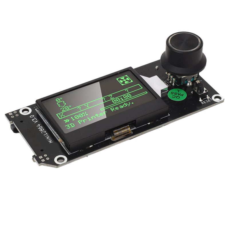 لوحة تحكم عرض ذكي رسومي LCD Mini12864 V3 لطابعة ثلاثية الأبعاد مع فتحة بطاقة تخزين وكابل - Image 2