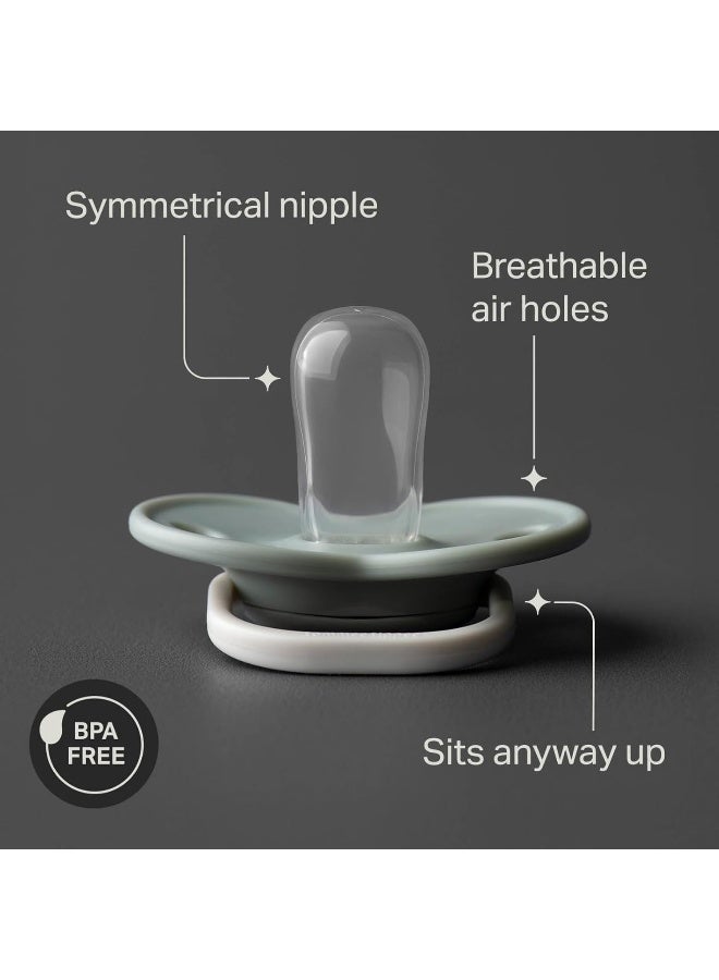 Tommee Tippee Anytime Pacifier, 0-6 Months, 6 Pack of Symmetrical, BPA Free Pacifiers - Image 3