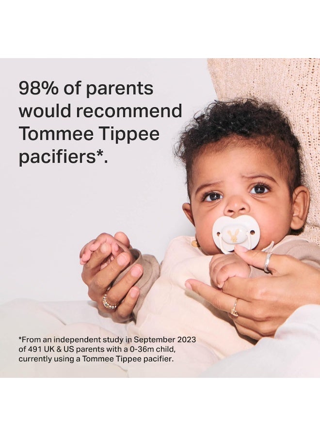 Tommee Tippee Anytime Pacifier, 0-6 Months, 6 Pack of Symmetrical, BPA Free Pacifiers - Image 5