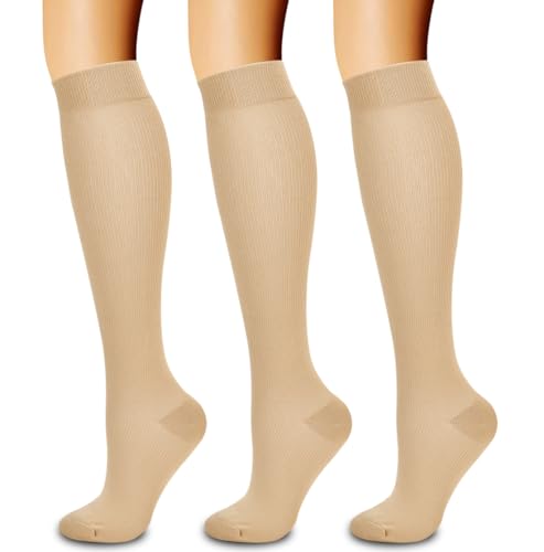 Laite Hebe compression socks women&men, Nude,S/M (3 pairs) - Image 1