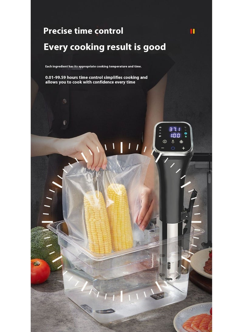 AiQi Smart Sous Vide Cooker – 0.1℃ Precision, WiFi + App Control, IPX7 Waterproof Immersion Circulator with LCD Display - Image 4