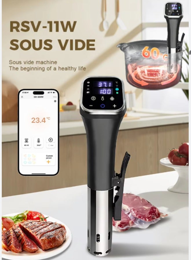 AiQi Smart Sous Vide Cooker – 0.1℃ Precision, WiFi + App Control, IPX7 Waterproof Immersion Circulator with LCD Display - Image 1