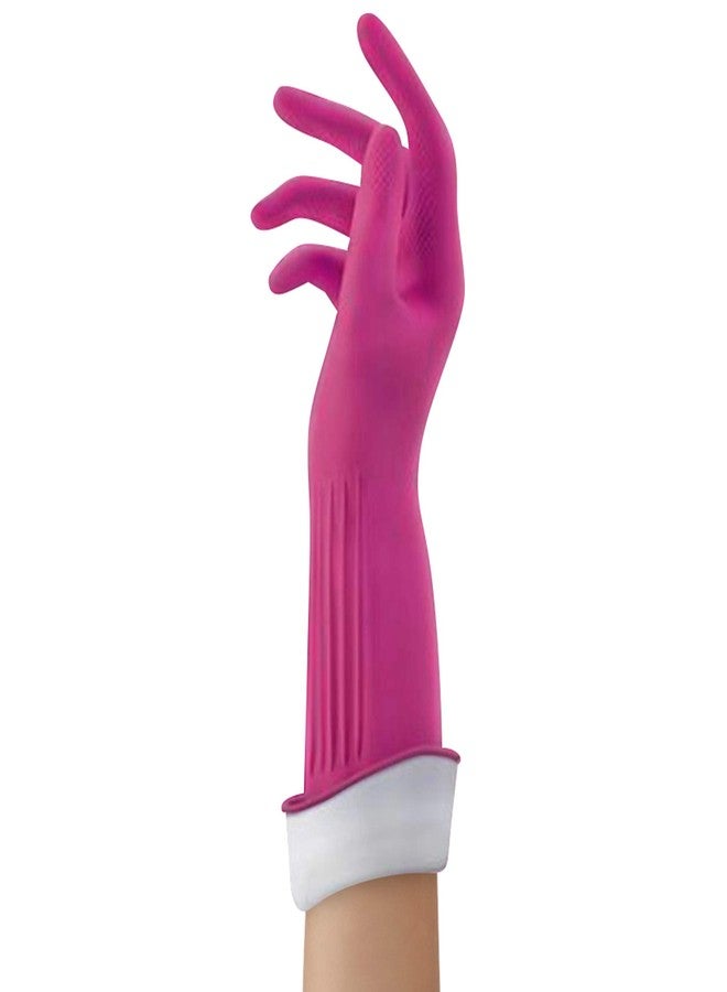 بلاي تكس قفازات O-Cedar Playtex Gloves Living المطاطية القابلة لإعادة الاستخدام للتنظيف، حماية فائقة، مقاس متوسط (زوج واحد) - عبوة من 4 قطع - Image 2