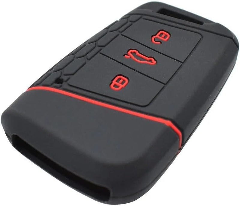 QASULER Silicone Remote Key Case Cover for VW and Skoda - Image 4