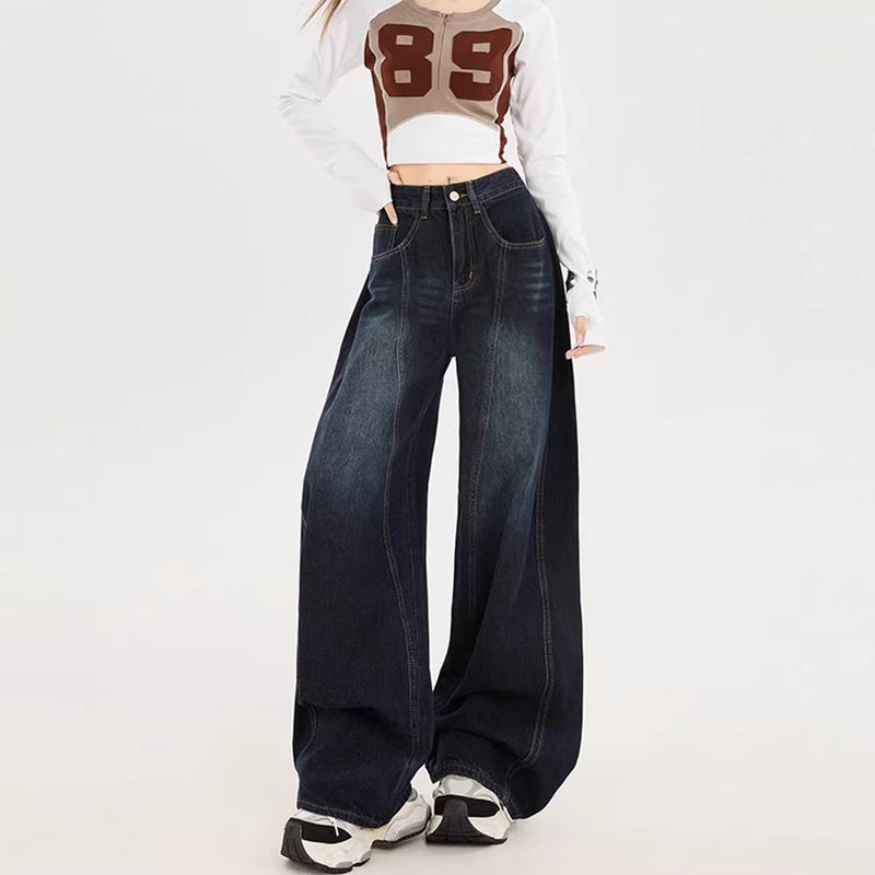 Unisex Classic Denim Jeans Loose Fit Daily Outdoor Wear - Image 3