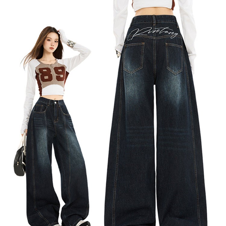 Unisex Classic Denim Jeans Loose Fit Daily Outdoor Wear - Image 2