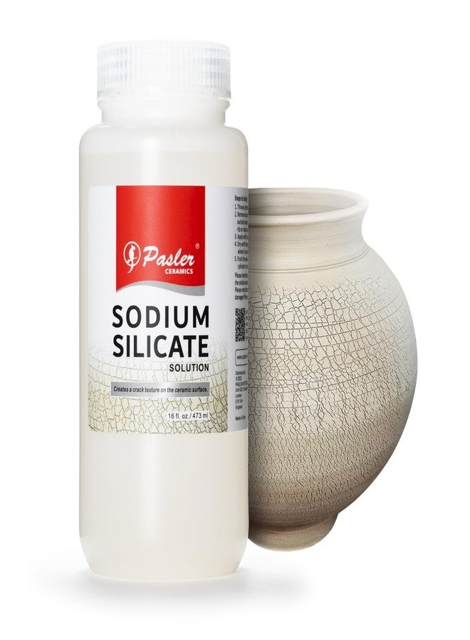 Pasler - Sodium Silicate Solution for Pottery - Creates a Crack Texture on The Ceramic Surface,16 fl oz / 473 ml - Image 1