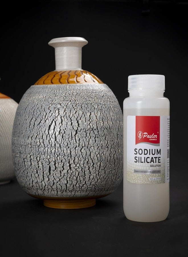Pasler - Sodium Silicate Solution for Pottery - Creates a Crack Texture on The Ceramic Surface,16 fl oz / 473 ml - Image 3