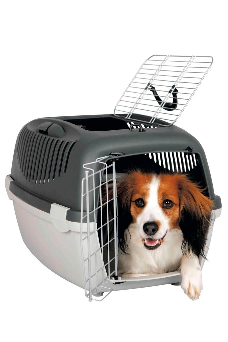 ستيفان بلاست صندوق جوليفر بغطاء علوي لحمل الحيوانات الأليفة من ستيفان بلاست، رمادي غامق - Image 1