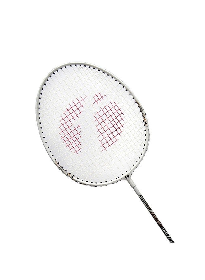 Feroc Energy 440 Aluminum Set of 2 Badminton Racket with 3 Pieces Feather shuttles with 2 Cover (White) - Image 4