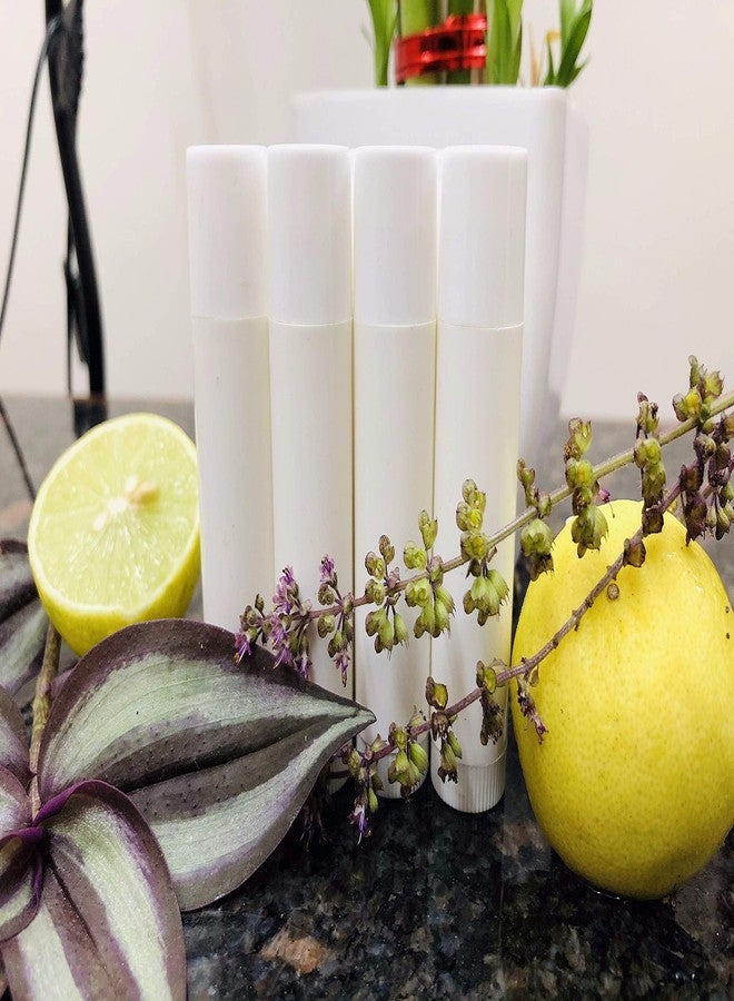 Packdost 5 Grams White Empty Chapstick Lip Stick Tube Container for Lip Balm Lipstick Cosmetic & Makeup Use Pack of 50 - Image 1