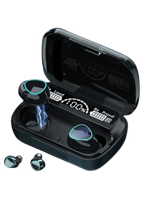 M10 Wireless Earbuds Bluetooth 5.3 TWS Earphones Full Touch Control Headphones Built-in Microphone Immersive Sound Quality Ensure Fast Stable & Auto Connection Smart LED Headset
