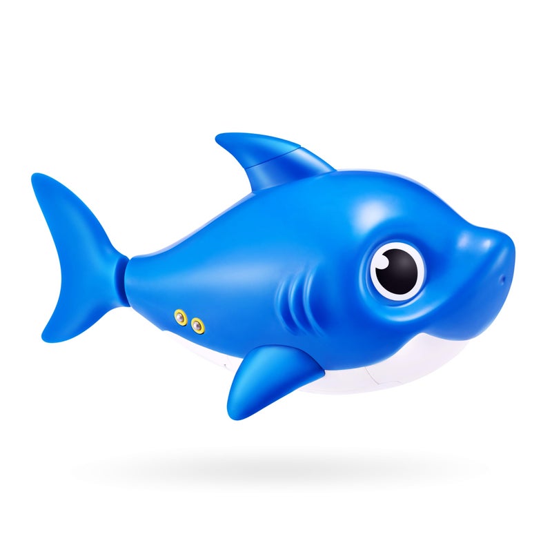 Robo Alive Junior Baby Shark New Silicon Fins Version Singing and Swimming Daddy Shark (Blue) by ZURU - Image 3