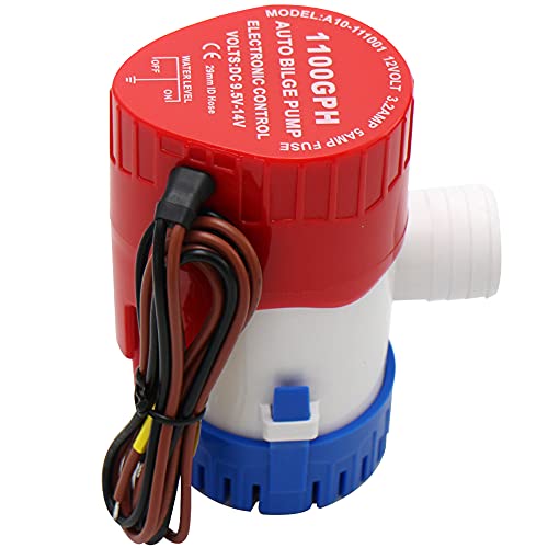 MAKERELE Auto Bilge Pump for Boats 12v 1100GPH Automatic Submersible Boat Bilge Water Pump with Electronic Switch (Outlet Diameter：1 1/8 inch/29mm)… - Image 4