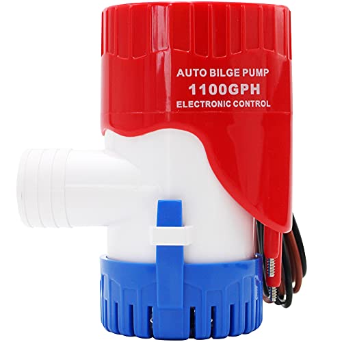MAKERELE Auto Bilge Pump for Boats 12v 1100GPH Automatic Submersible Boat Bilge Water Pump with Electronic Switch (Outlet Diameter：1 1/8 inch/29mm)… - Image 3