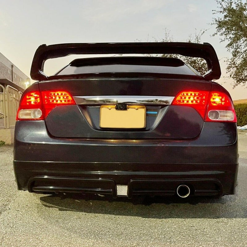 ECOTRIC Rear Trunk Spoiler Wing Compatible with 2006-2011 Honda Civic 4 Door Sedan ABS Trunk Spoiler Wing Painted Gloss Black - Image 3