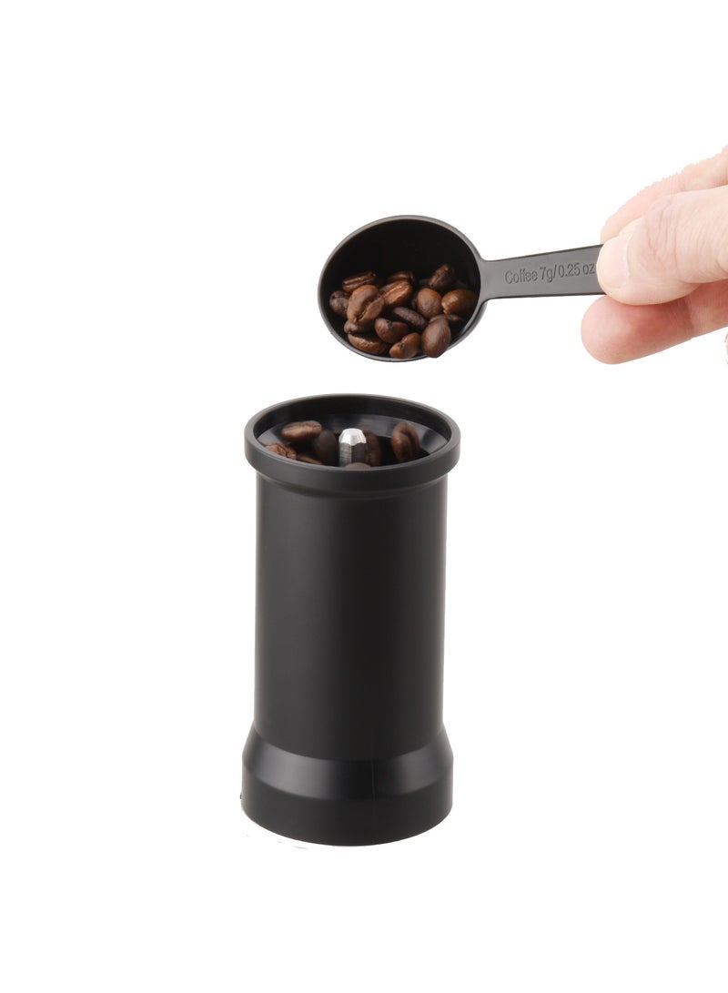 LePRESSO Handheld Burr Grinder with 35g Capacity & Perfect Grip / Premium Stainless Steel Material / High Precision Grinding / Cleaning Brush Includes - Black - Image 3