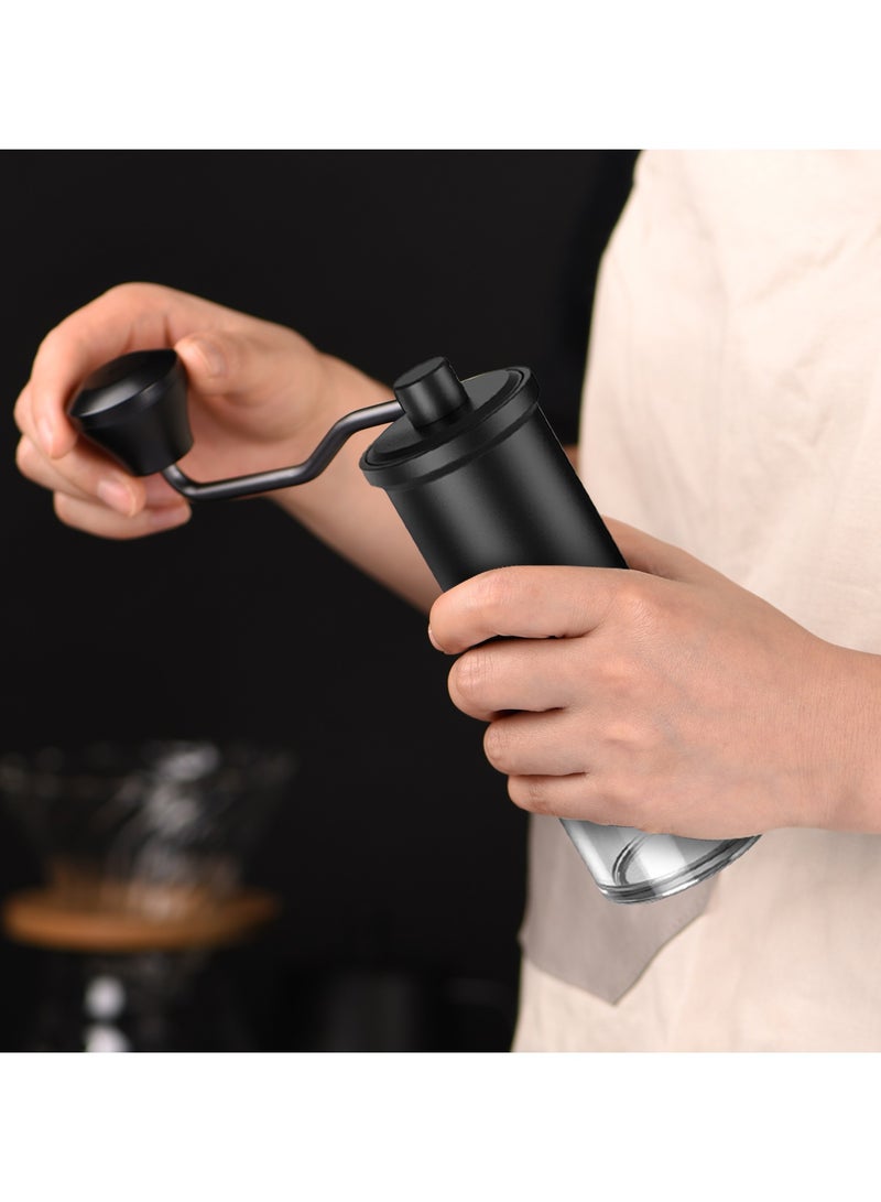 LePRESSO Handheld Burr Grinder with 35g Capacity & Perfect Grip / Premium Stainless Steel Material / High Precision Grinding / Cleaning Brush Includes - Black - Image 5