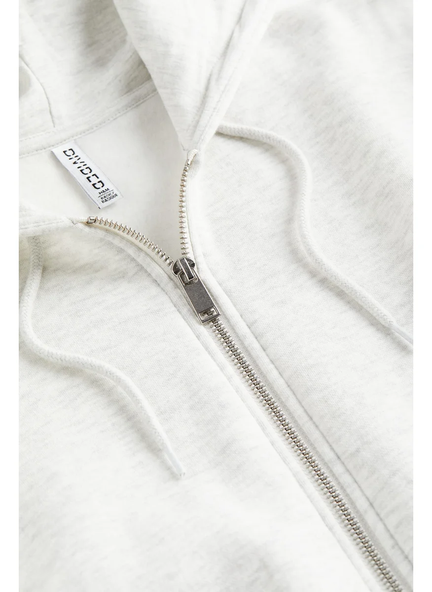 H&M Cropped Zip-Through Hoodie