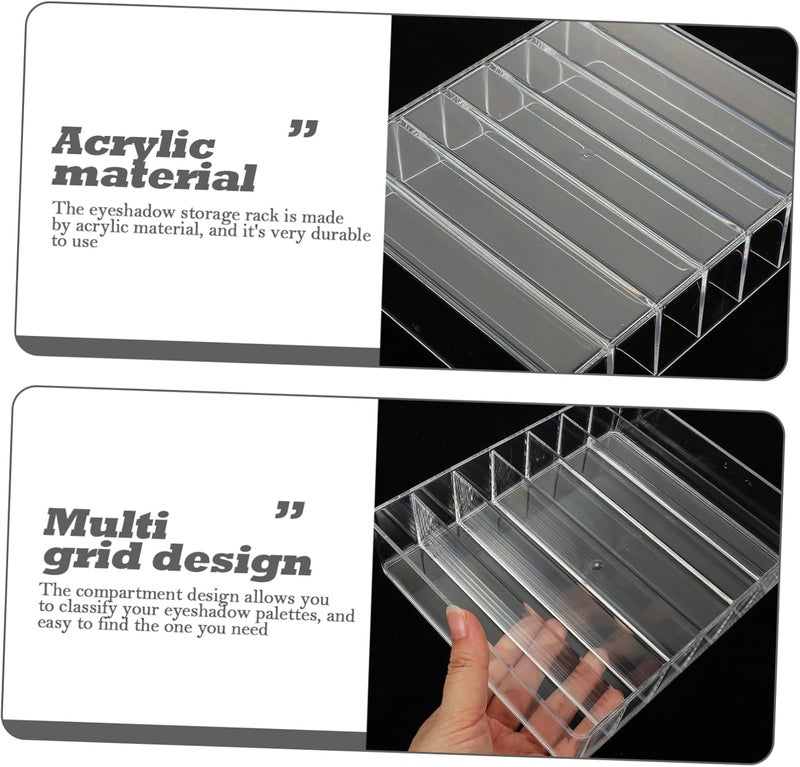 Post-order arranged dispatch Ipetboom Acrylic Eyeshadow Palette Organizer Transparent Makeup Storage with Compartments Practical Cosmetic Organizer for Easy Access Stylish Home Wear Resistant Design All storage space compatible Transparent body Stain resistant Individual & group usable One piece build On-demand local restock General compatible practical design Simple multi-feature universal build Modern versatile shape Durability boost selected material Local inventory listed item Various fittings Light durable upgraded substance Affordable trusted craftsmanship Extra part combo compatible Season change compatible build Licensed warehouse stored goods All need matching options All-round well-engineered practical build Pre-sale confirmed stock Safe approved storage space Wear resistant upgraded material Secure equipped warehouse Widely used design - Image 5