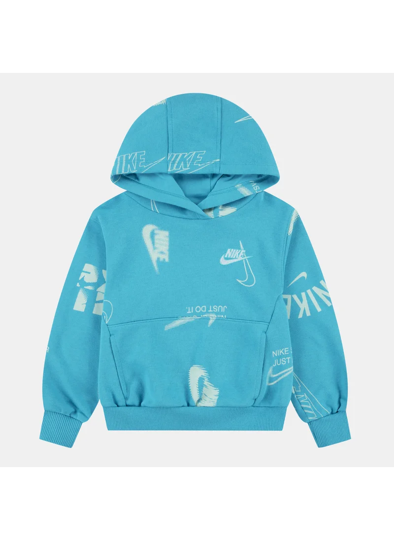 Nike Kids' Club Brand Energy Allover Print Hoodie