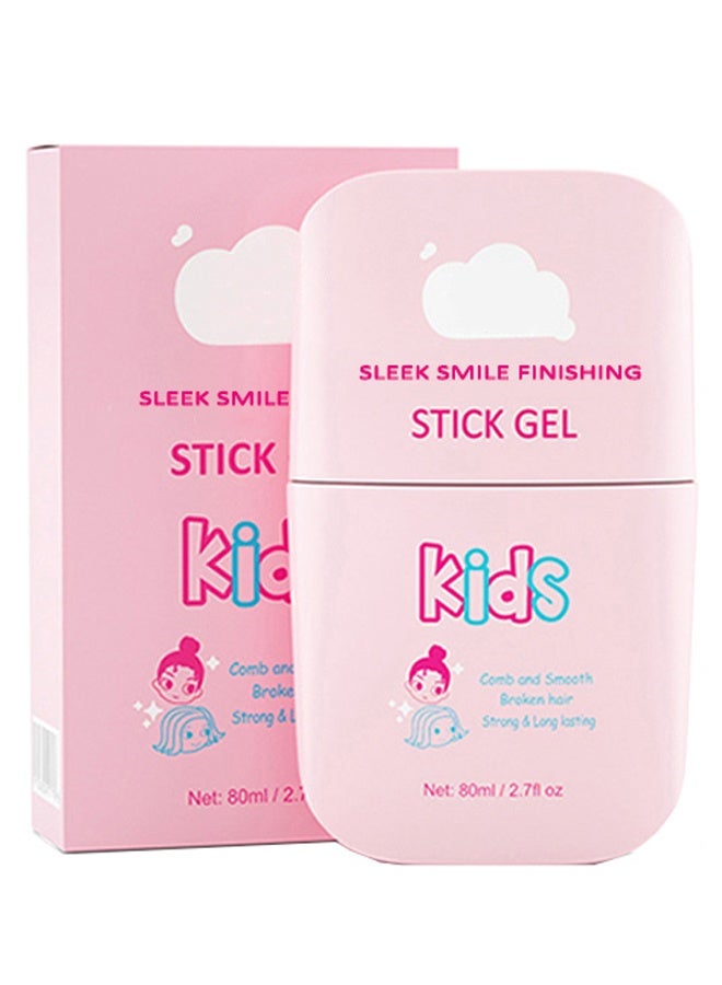 سيفيتش بقعة ابتسامة تشطيب عصا جل جل شعر الأطفال عصا شمع للشعر للتحكم في حافة الشعر بقعة جل عصا تشطيب الشعر مع تكامل المشط مصمم للأطفال مكونات طبيعية مناسبة لجميع قصات الشعر 80 مل - Image 1