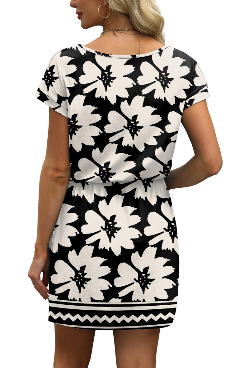 OFEEFAN Summer Dresses for Women Spring Beach Vacation Casual Dresses Midi Sun Dress Maxi Dress Sundresses for Women XL - Image 5