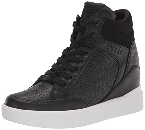 GUESS Women's BLAIRIN Sneaker, Black Logo, 8 - Image 2