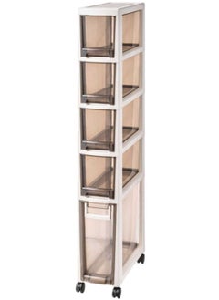 Narrow Storage Drawers Kitchen Crevice Storage Cabinet Bathroom Multi-layer Drawer Side Cabinet Narrow Gap Storage Cabinet