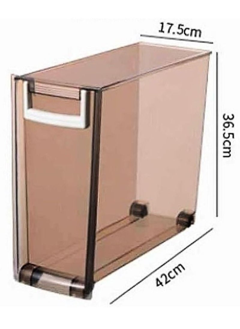 Living - Narrow Storage Drawers Kitchen Crevice Storage Cabinet Bathroom Multi-layer Drawer Side Cabinet Narrow Gap Storage Cabinet - Image 1