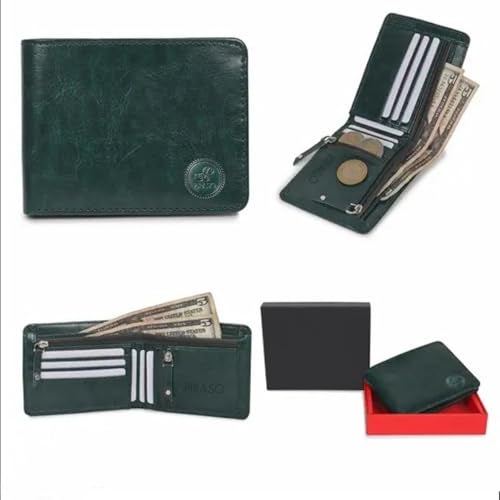 PIRASO Men Casual Green Artificial Leather Wallet - Image 4