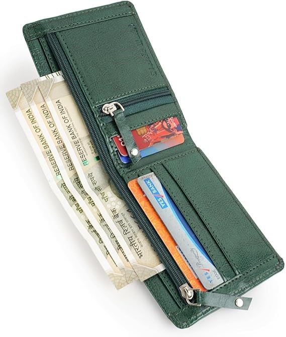 PIRASO Men Casual Green Artificial Leather Wallet - Image 2