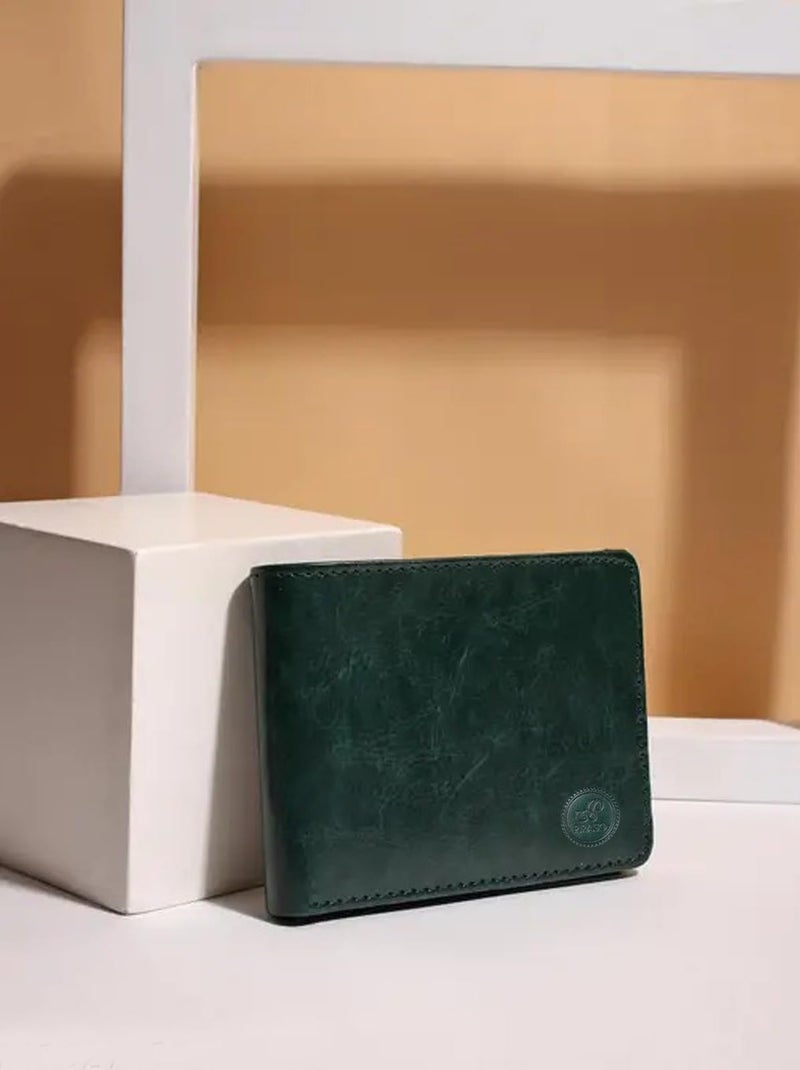PIRASO Men Casual Green Artificial Leather Wallet - Image 5
