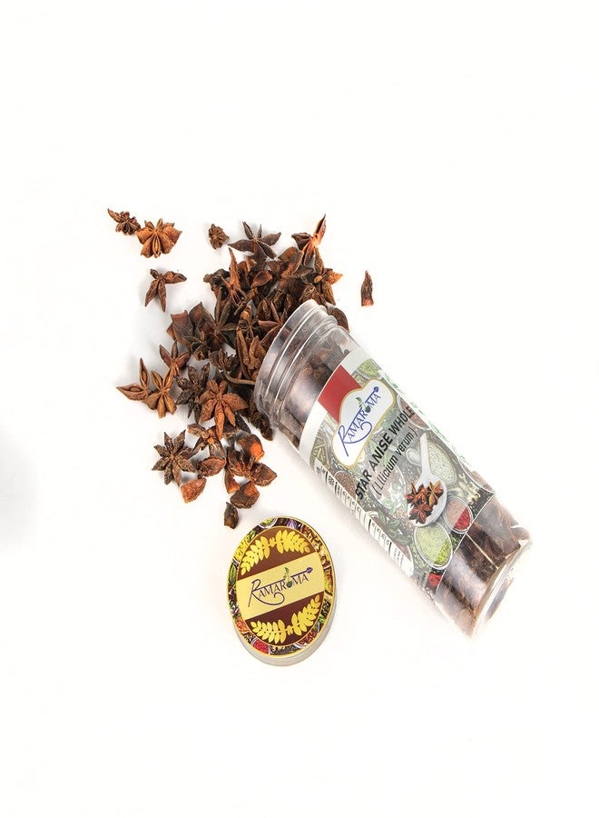 Ramaroma Star Anise Seeds, Whole Pods (Badian Khatai) Spice, 1.5oz (42g) All Natural | Gluten Friendly | NON-GMO | Vegan - Image 2