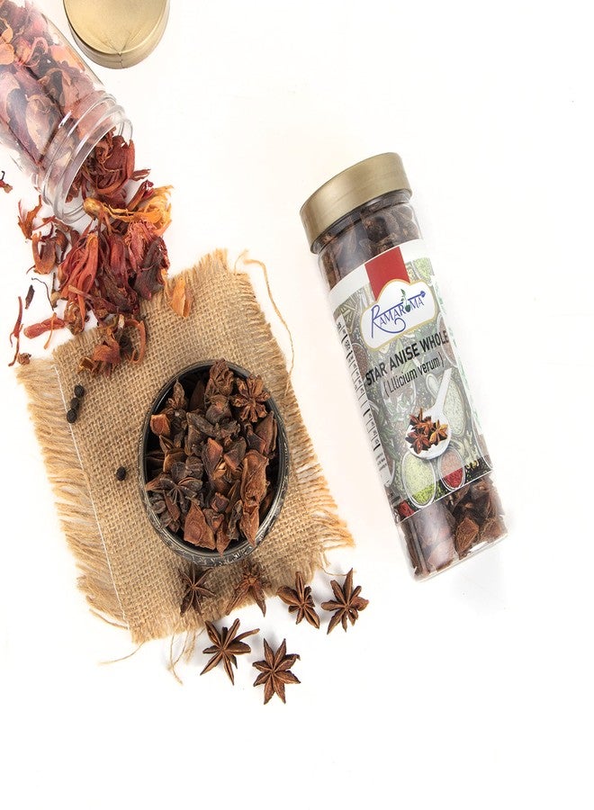 Ramaroma Star Anise Seeds, Whole Pods (Badian Khatai) Spice, 1.5oz (42g) All Natural | Gluten Friendly | NON-GMO | Vegan - Image 3