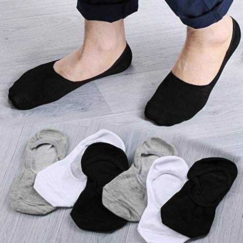 Creature Anti-Slip Unisex Cotton Invisible No show Cotton Loafer Socks with anti slip silicon grip Multi-color Pack of 6 (SCS-2502) - Image 3