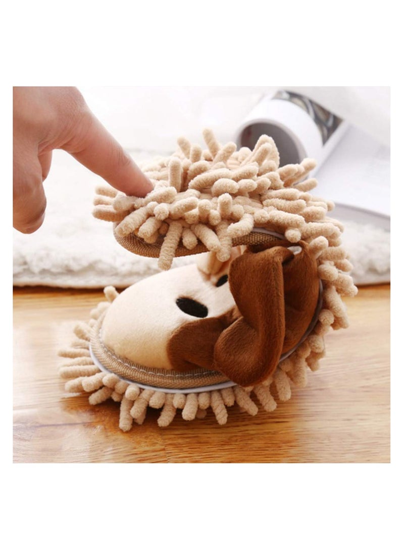 SOLARAE Unisex Multifunction Cleaning Slippers Slippers Floor Cleaning Mop Dust Detachable Mopping Shoes House Floor Cleaning Mop Microfiber Sole for Reusable Kitchens Bathroom Living Room Floor(1 Pair) - Image 3