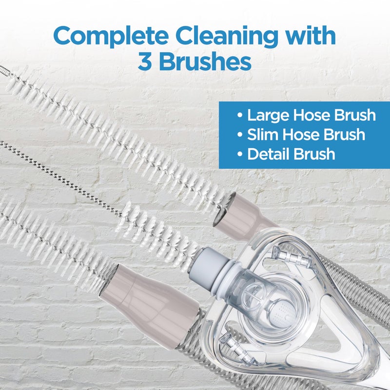 RespLabs Medical Inc. resplabs CPAP Hose Cleaning Brush 8 in 1 CPAP Cleaner for 22mm, 15mm CPAP Tubing, Mask, Cushions, Humidifiers & Water Chambers - Image 5