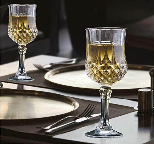 homeprism Pack of 6 Luxury Retro Carved Crystal Glass Goblets Wine Cup Champagne Flutes Cocktail Drinking Bar Restaurant Tools 6220 ml  - Image 2