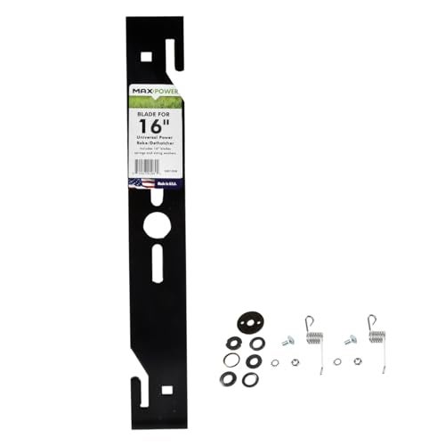 Maxpower 330100 16-Inch Universal Power Rake/Dethatcher Lawn Mower Blade - Image 1