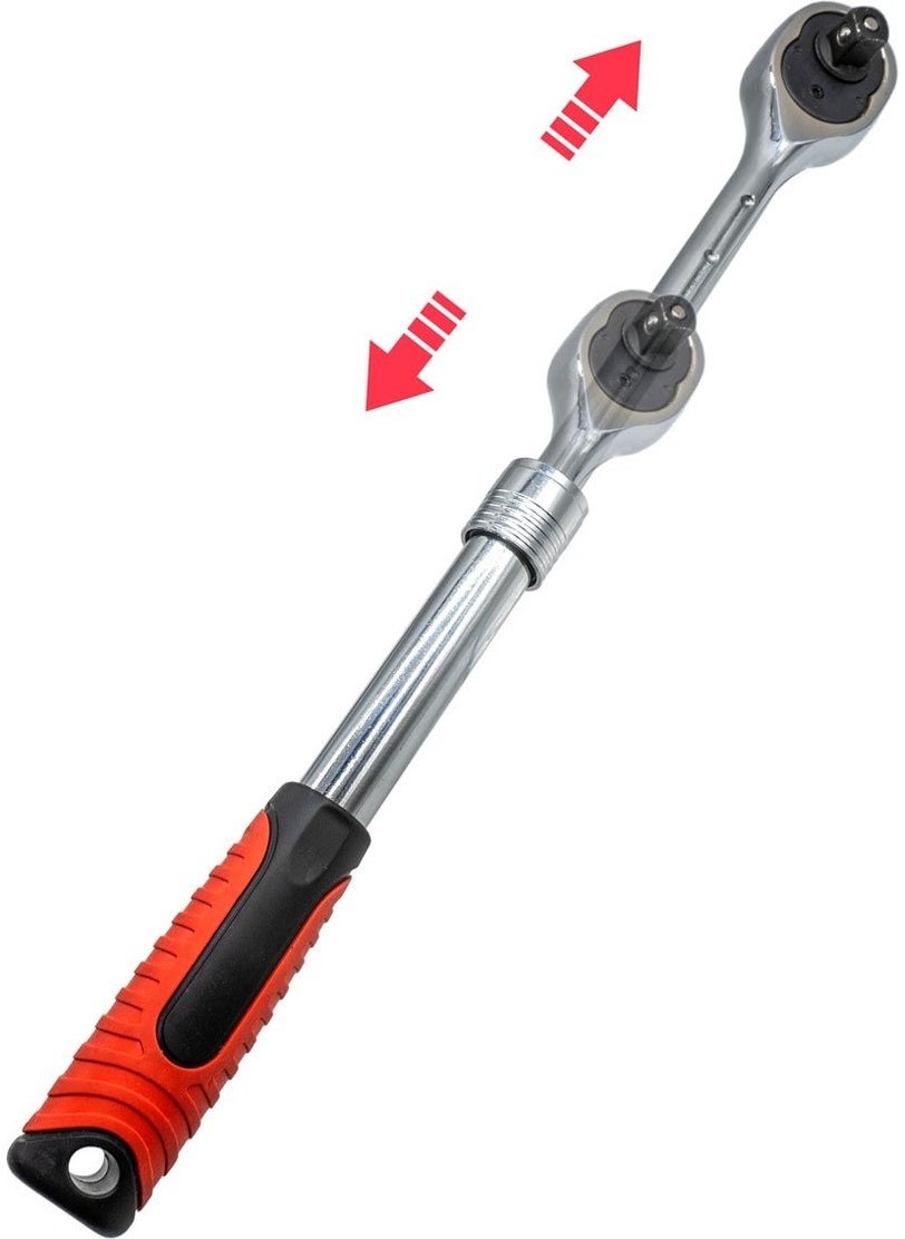 TiTi 5453 Telescopic Extendable Ratchet Socket Handle 1/2''  - Image 2