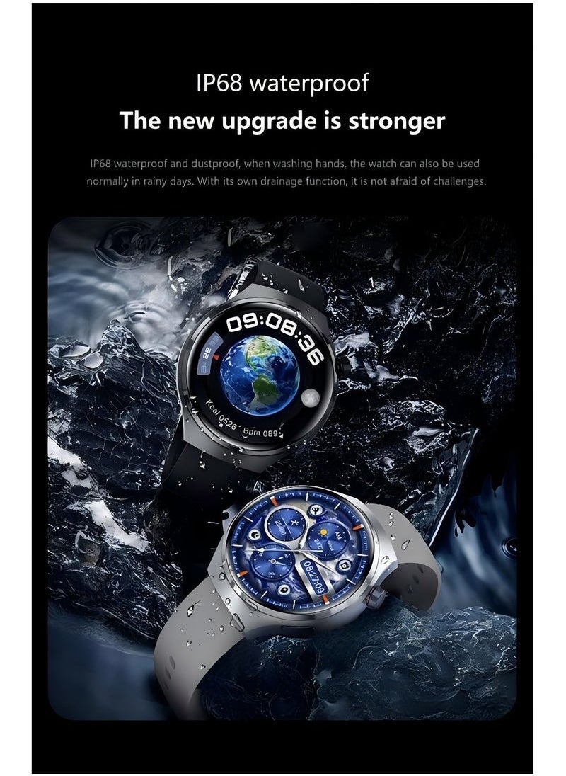 POWER - Smart Watch 300mAh 1.53'' Smart Watches for Men Smartwatches Bluetooth Make/Answer Calls Fitness Modes and Sleep Modes Multi-app Message Reminder Monitor Multi Language - Image 1