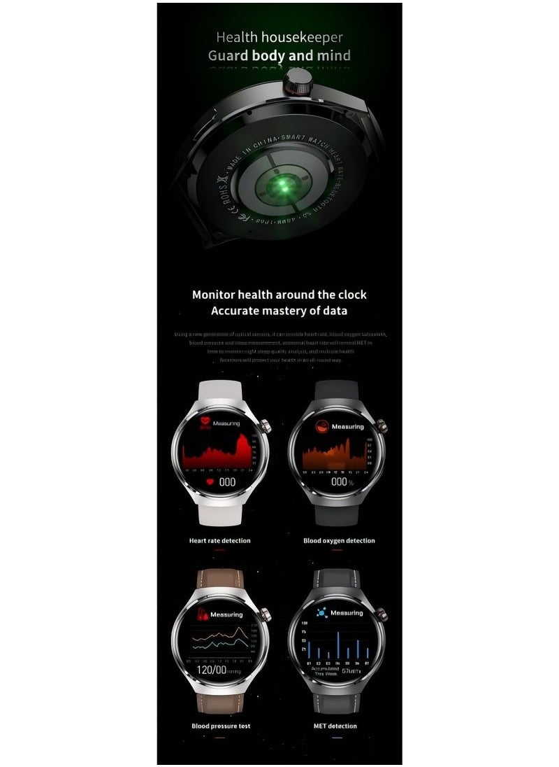 POWER - Smart Watch 300mAh 1.53'' Smart Watches for Men Smartwatches Bluetooth Make/Answer Calls Fitness Modes and Sleep Modes Multi-app Message Reminder Monitor Multi Language - Image 1