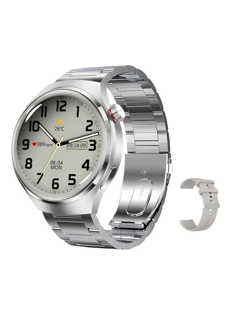 POWER - Smart Watch 300mAh 1.53'' Smart Watches for Men Smartwatches Bluetooth Make/Answer Calls Fitness Modes and Sleep Modes Multi-app Message Reminder Monitor Multi Language - Image 1