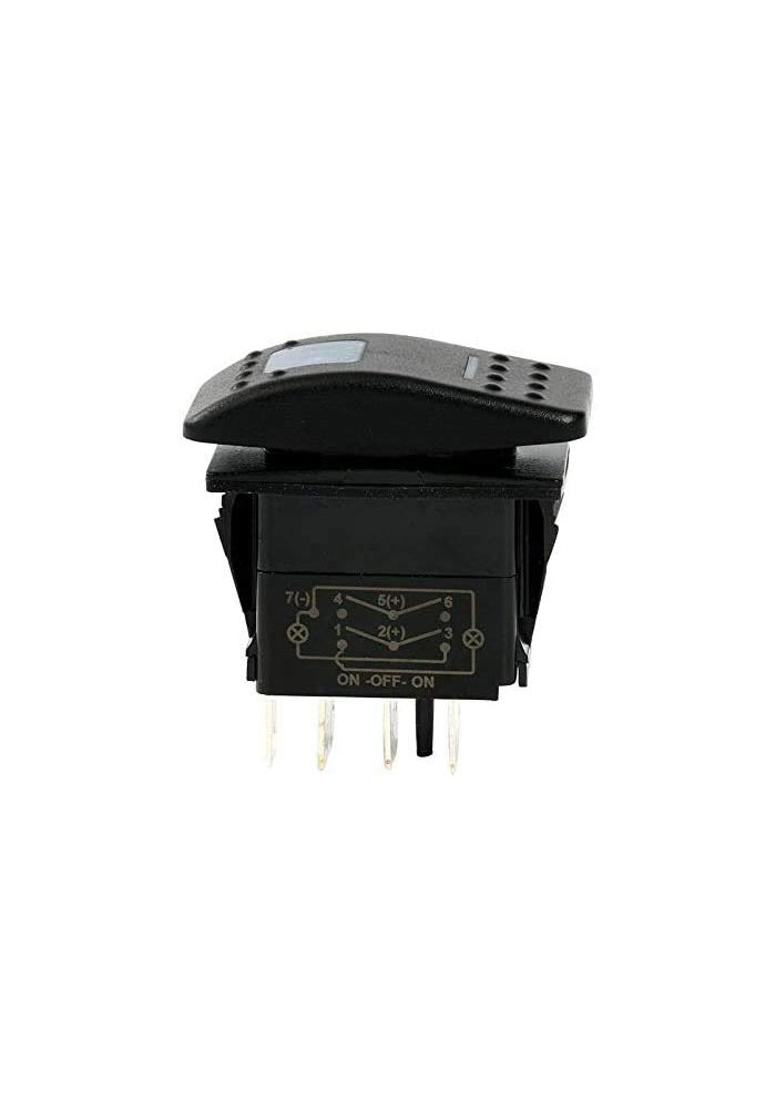 Amarine Made 4pcs Waterproof 12V 20A Rocker Switch with Blue LED Lights - Image 4