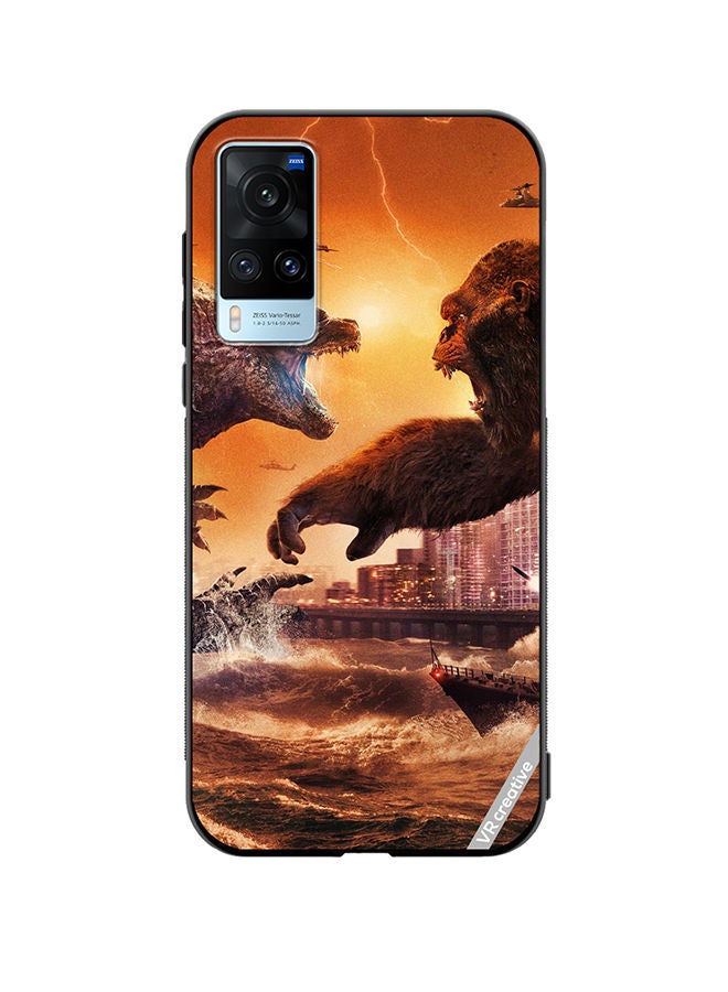 VR CREATIVE Protective Case Cover For Vivo X60 Godzilla Vs Kong Design Multicolour - Image 1