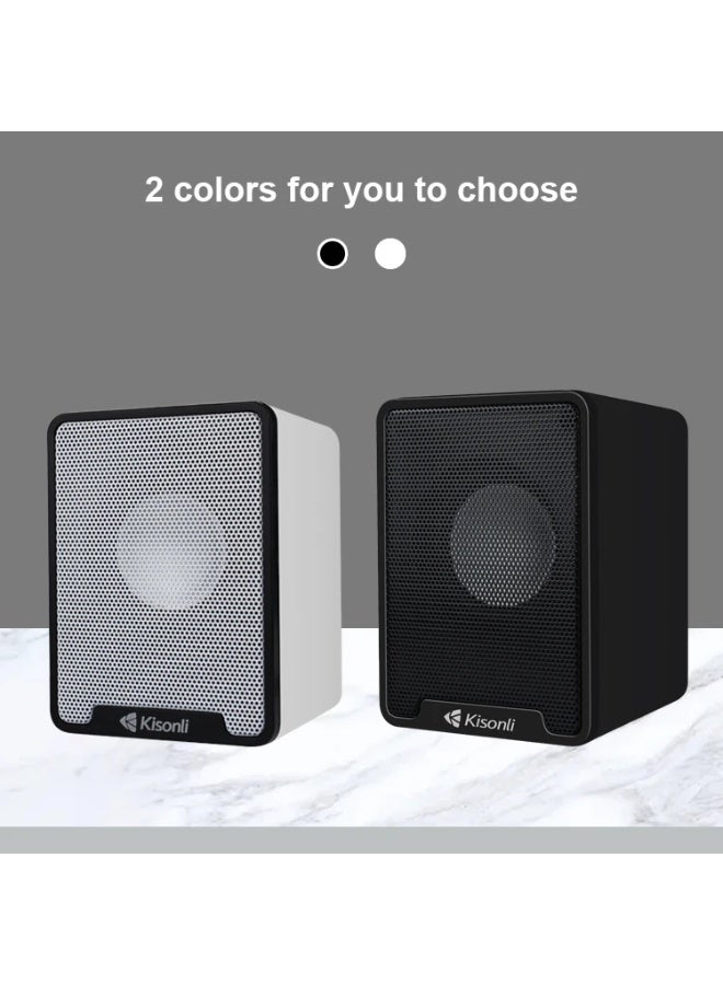Kisonli K100 USB Stereo Speaker – Mini Size, Clear Performance - Image 2